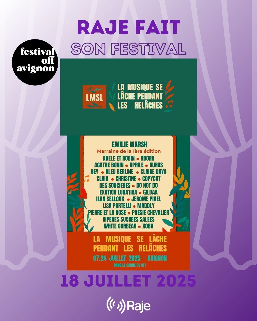 RAJE FAIT SON FESTIVAL JOUR #18 Mathilde Parmentier pour LA MUSIQUE SE LACHE PENDANT LES RELACHES